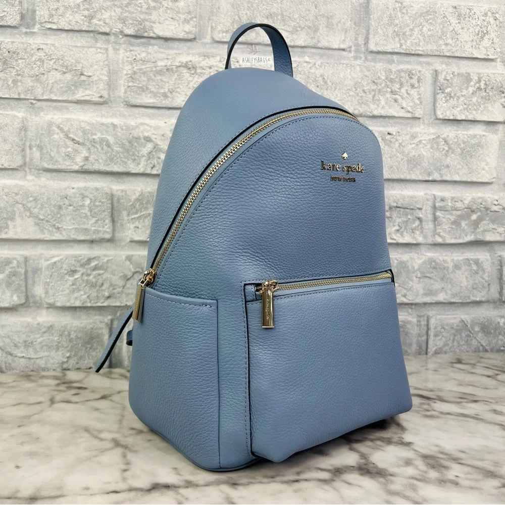 Kate Spade Leila Dome Backpack In Dusty Blue - Picture 2 of 11